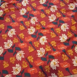 xl red floral print perfect tshirt